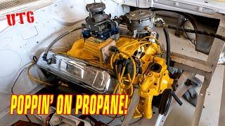 Let's Light This Thing Off - First In-Car Start For Our Propane Powered Big Block Mopar