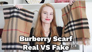 Burberry Scarf Real VS Fake  || Learn How To Spot The Differences