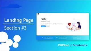 Landing Page #3 PHPRad Frontend