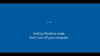 Getting Windows Ready Don't Turn Off Your Computer 100% Fixed Stuck - Blue Screen Problem