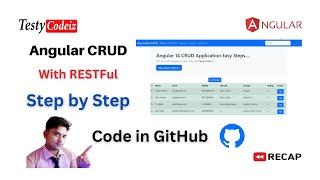 Angular 13 CRUD with RestFul API | Bootstrap UI | Angular Reactive Forms