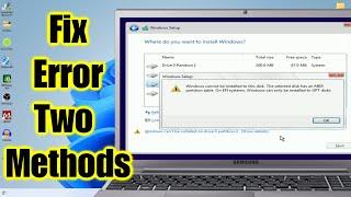 Fix Error: How to Convert MBR to GPT During Windows 10 and 11 Installation️Two Methods