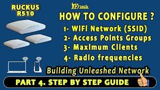 Ruckus Unleashed network –Wi Fi Networks, AP Groups, Maximum Clients & Radio Frequency configuration