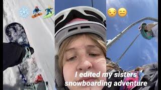 i edited a vlog my sisters made