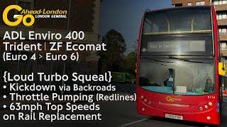 {Loud Turbo Squeal} Go-Ahead Ldn Enviro 400 Trident ZF gets SENT ft. Kickdown, Redlines & Top Speed