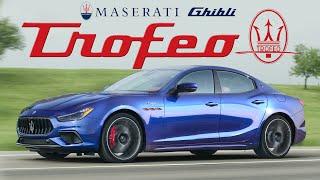 TWIN TURBO FERRARI! 2021 Maserati Ghibli Trofeo Review