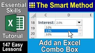 09-02: Add a Combo Box (Drop-Down List) form control without VBA