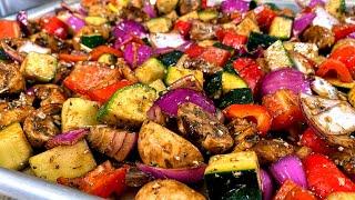 Овощи в духовке. Лёгкий и вкусный рецепт овощей. Запечённые овощи в духовке. Маринад для духовки.
