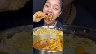 Mutton Curry ,Chicken Curry With Rice Asmr  #bigbites #eatingshow #eggcurryriceeating #foodshow