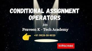 Conditional assignment Operators in PHP | What is Conditional assignment Operator | कंडीशनल operator