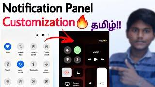 how to change notification bar style  tamil / how to customize notification panel  in android tamil