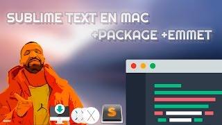 INSTALA SUBLIME TEXT - PACKAGE - EMMET EN MAC OS