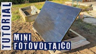 Tutorial Mini fotovoltaico plug & play fai da te: produrre energia elettrica gratis. #maysun solar