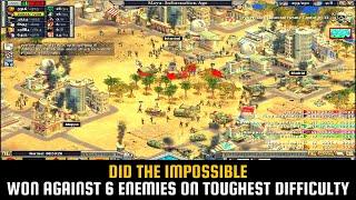 Rise of Nations Toughest Gameplay Against 6 Enemies