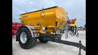 A Custom Yellow Agri-Spread AS2100 Spreader to brighten your day!