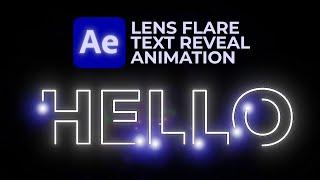 Captivating Light Flare Strokes Text Reveal Animation | Adobe After Effects Tutorial #motionmade