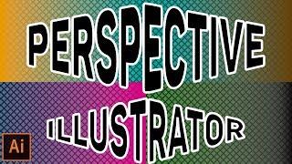 TEXT IN PERSPECTIVE IN ILLUSTRATOR: How to Add Perspective Text Effect in Illustrator!