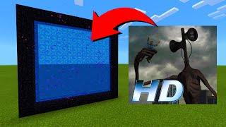 How To Make A Portal To The Siren Head Movie Dimension in Minecraft!