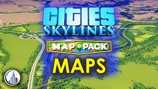 Everything in the Map Pack 2 Content Creator Pack for Cities Skylines