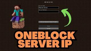 Minecraft OneBlock Server IP 2024