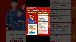 Syarat, Jadwal, Jumlah Formasi CPNS Kemenag & Umum 2024 #iokowi #gusyaqut #kemenag #cpns #pns #pppk