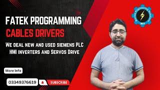 LECTURE 9 FATEK PROGRAMMING CABLE DRIVERS | fatek programming training in lahore