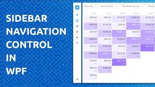 Sidebar Navigation In WPF