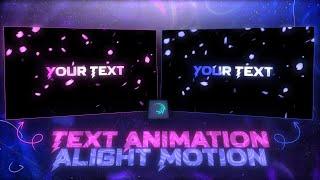 AE INSPIRED TEXT ANIMATION \ - Tutorial | alight motion | glow text effect