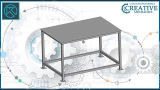 Металлоконструкции в Компас 3D.  Стол в Компас 3D