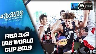 Russia v USA | Men’s Full Semi-Final | FIBA 3x3 U18 World Cup 2019 | 3x3 Basketball