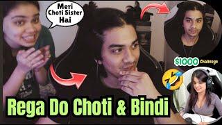 Rega Do Choti & Bindi On Stream | Rega Larki Look like🫣 #rega #regaltos #funny