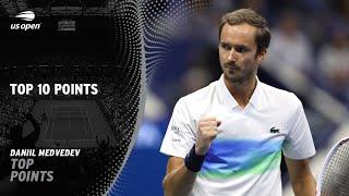 Daniil Medvedev Top 10 Points | 2024 US Open