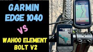 Garmin Edge 1040 vs Wahoo Elemnt Bolt v2 Navigation Test deutsch