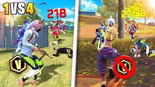 CONTA VERIFICADA VS SEM VERIFICADO NO SOLO VS SQUAD! FREE FIRE MOBILE