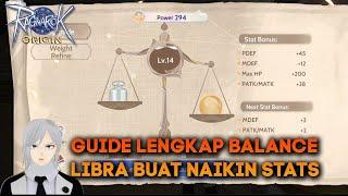 GUIDE LENGKAP SACRED LIBRA BIAR STAT NAIK RAGNAROK ORIGIN