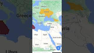 Georgia state vs Georgia country size comparison #shorts #map #geography #mapping #usa #comparison