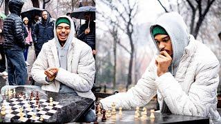 Wemby Surprises Fans With Chess Game While Raining In New York After Nets NBA Game!