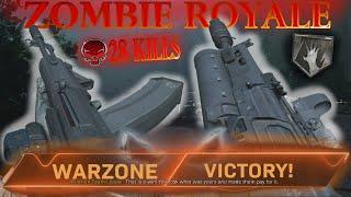Warzone Zombie Royale Gameplay 28 Kills - AN-94 & PP19 Bizon Loadout | Call of Duty