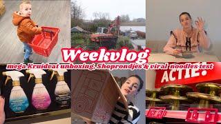 MEGA KRUIDVAT UNBOXING, LEKKERE RECEPTEN, TUIN OVER HOOP & SHOPRONDJES | zeg maar Fem | Weekvlog