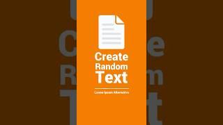 Lorem Ipsum Alternative: Create Random Text using MS Word