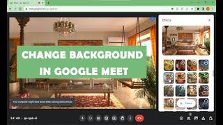 How to Change Background in Google Meet (Easy Method)