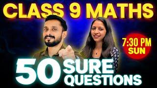 Class 9 Maths Christmas Exam  | 50 Sure Questions | Exam Winner Class 9