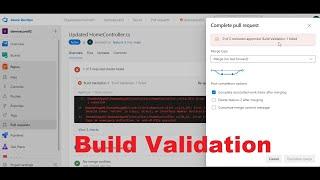 Azure Build Validation in Pull Request || Azure Devops