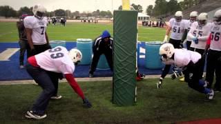 Defensive Line Drill: Stance and Shock Drill: Gary Salgado