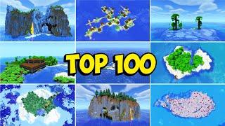 TOP 100 SURVIVAL ISLAND SEEDS for Minecraft 1.21 (Java & Bedrock)
