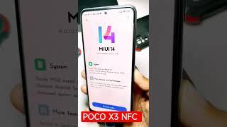 POCO X3 NFC MIUI 14 & Android 13 Update #shorts #techmiui