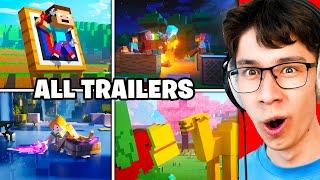 Reacting to EVERY Minecraft Cinematic Trailer!