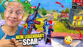 New Legendary Monster Scar Only Red Solo Vs Squad Gameplay  New Bundle, New Emote & New Car 