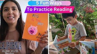 5 fun Activities For Reading Practice | Encourage Children to Read independently