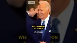 What Did Barron Trump Say to Joe Biden?